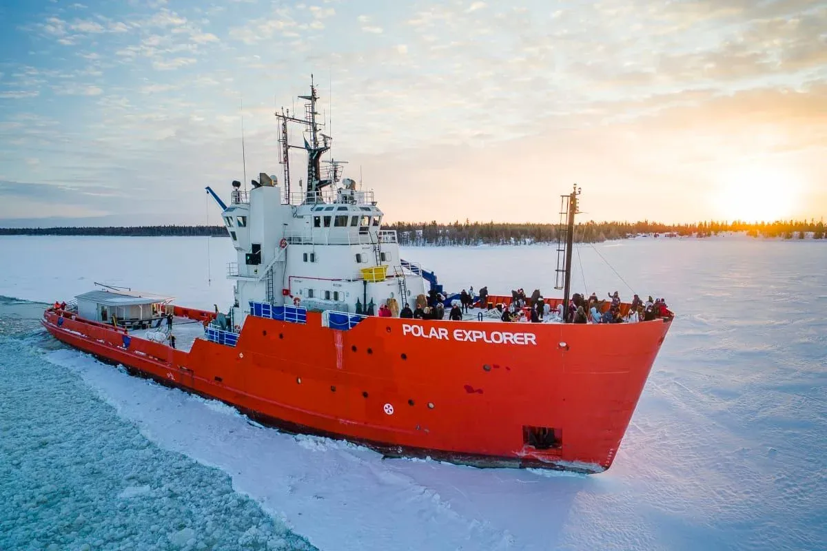 5. Float On A Frozen Sea In Finland